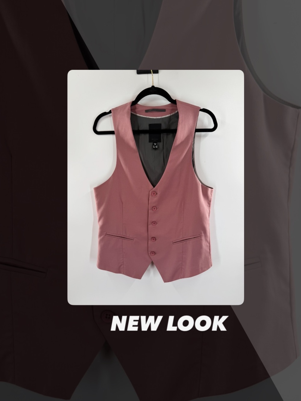 EUC New Look Men Pink Vest